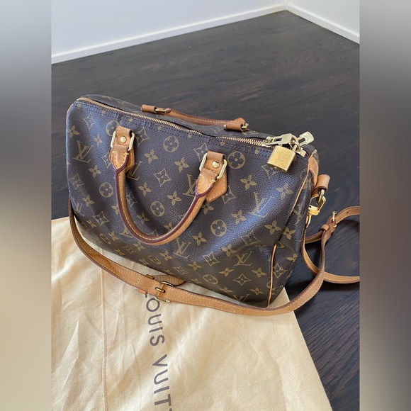 Preloved Louis Vuitton SPEEDY BANDOULIÈRE 30 with shape insert - Picture 4 of 6